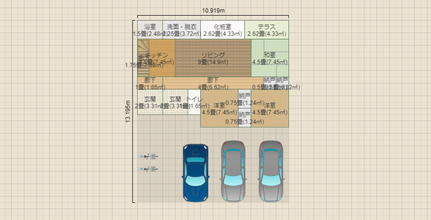 2世帯（土地約５０坪）