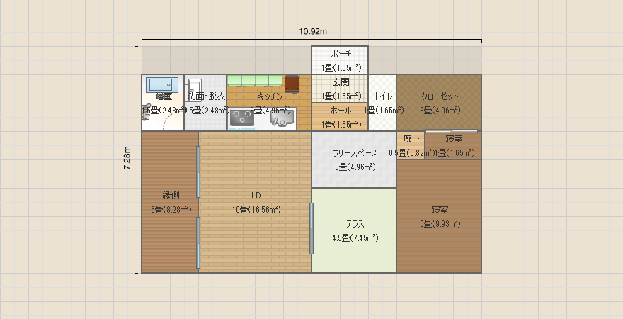 離れ改築計画（平屋）その２