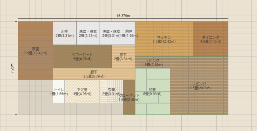 ３２．２坪　平屋