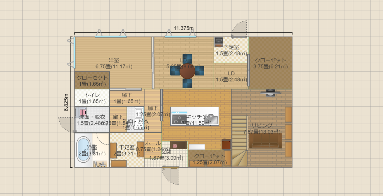 西側も部屋５