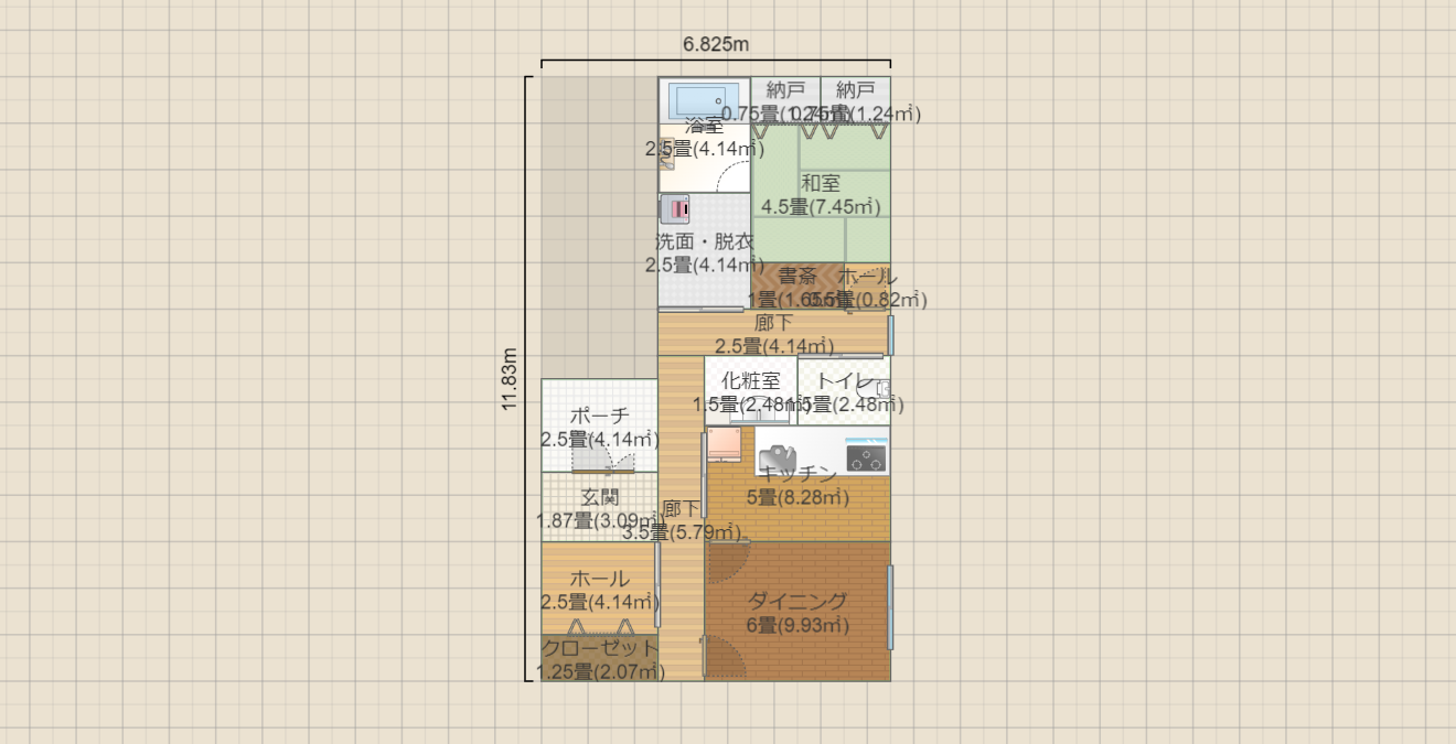 40フィートコンテナ2分と少しの家