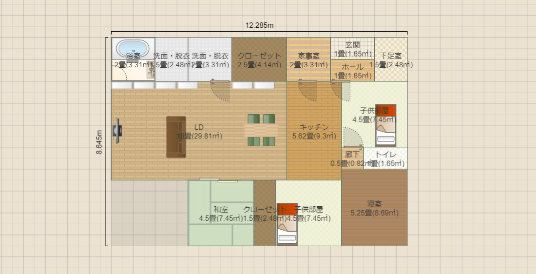 間取り案⑨ぶたひこ