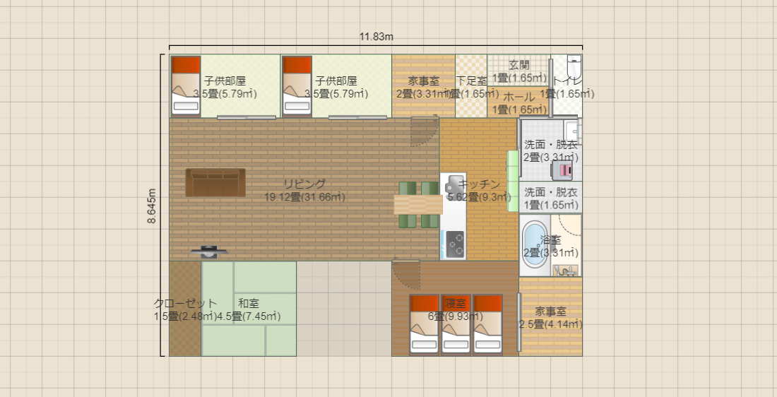 間取り案1　たろう