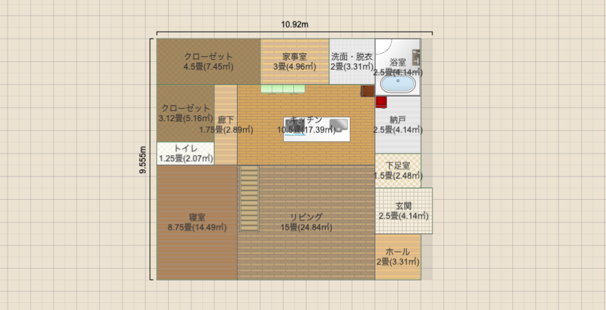 子供部屋だけ二階