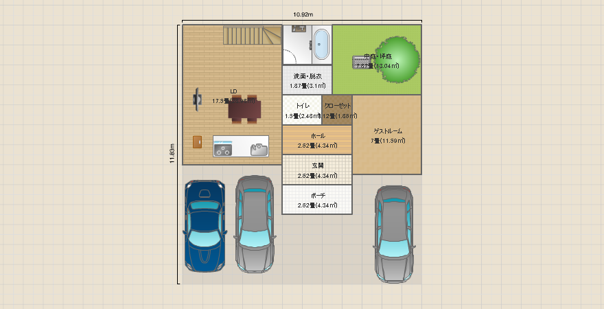 50坪で建てる家