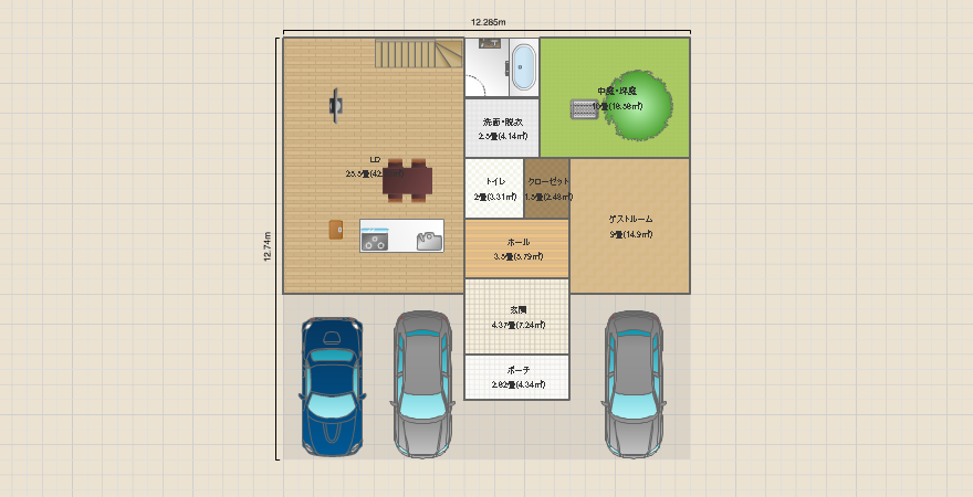 55坪で建てる家