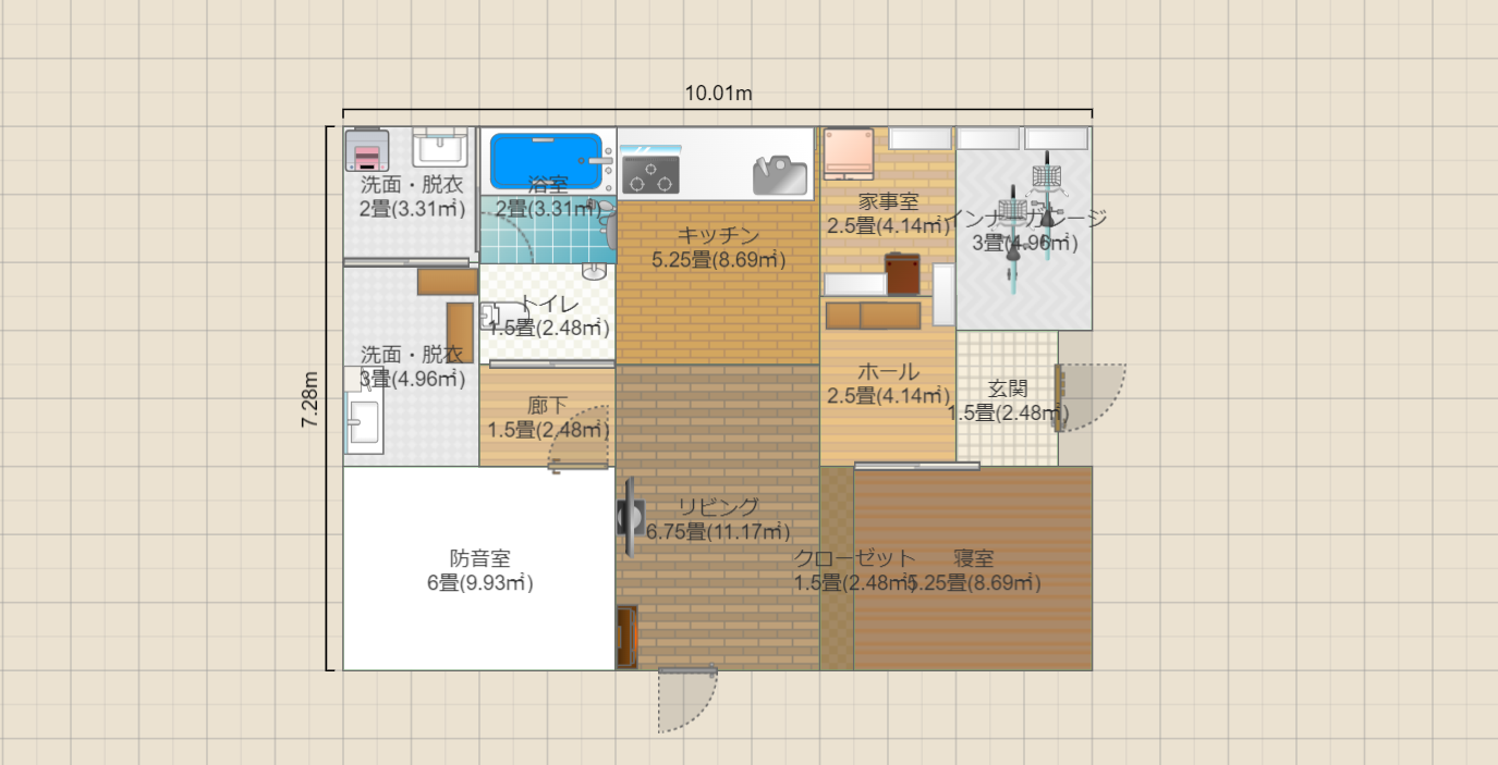 東玄関_送信所・スタジオ改定①(間取図)