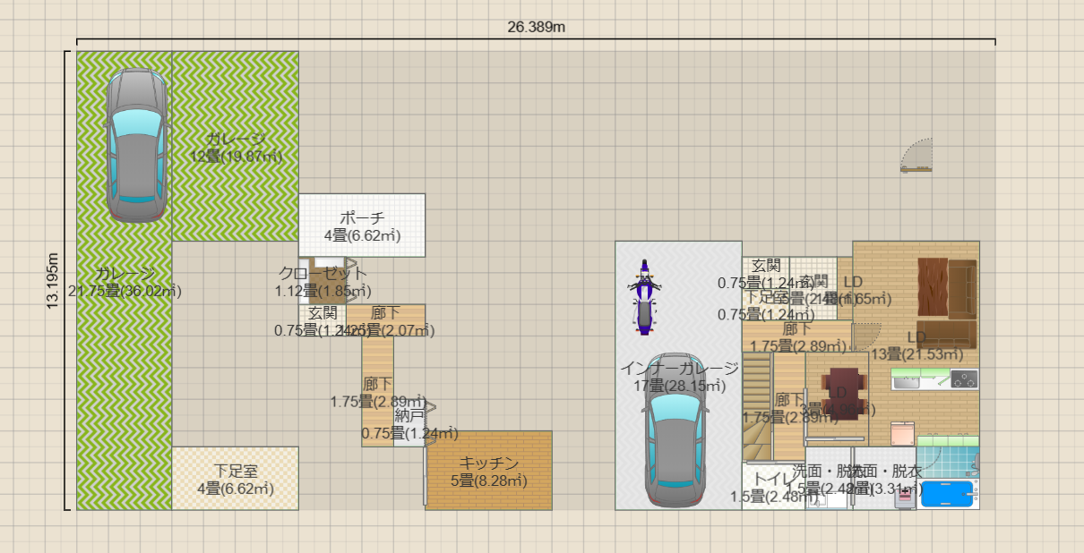 北野案3（土地202.88：14*14.5建蔽40:81.152容積80想定）