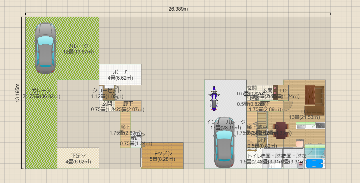 北野案4（土地202.88：14*14.5建蔽40:81.152容積80想定）