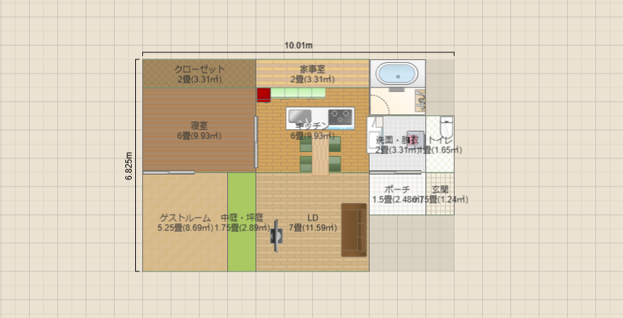 Noiの家2026二人暮らし平屋③