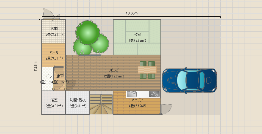 外部吹抜け