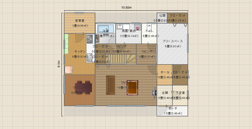 普通の間取り