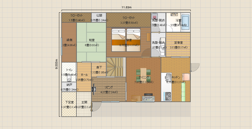 寝室1Ｆ No.12