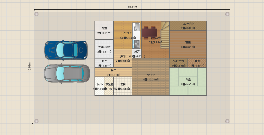 ６人家族２階建て　コンパクト2