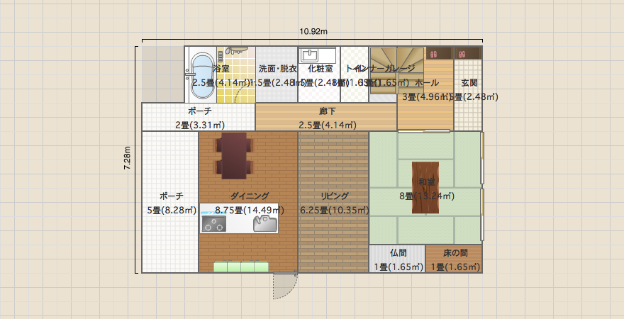 2F寝室10帖