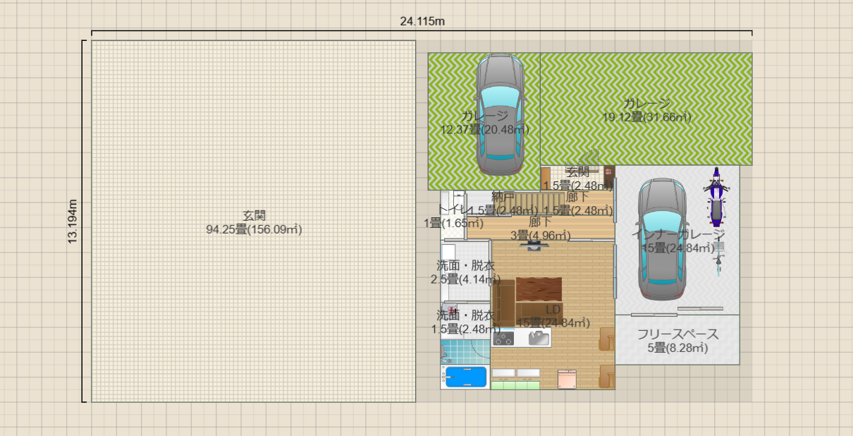 光丘案6（土地165.33：12.18*13.50建蔽50:82.665容積100想定）