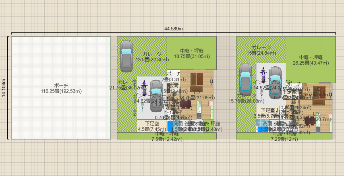 北野案0（土地202.88：14*14.5建蔽40:81.152容積80想定）