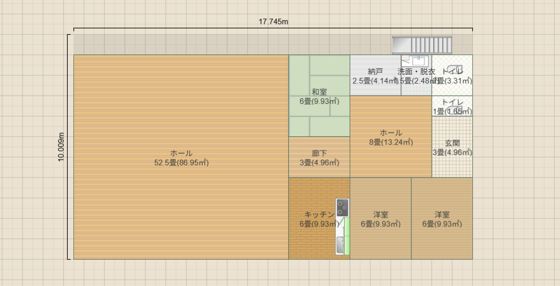 下池川会堂(49坪)+住居(22坪)